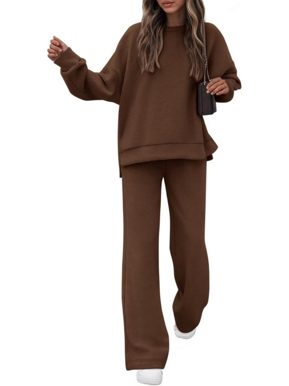 Cozy 2-Piece Lounge Set | Matching Sweatshirt & Sweatpants Outfit